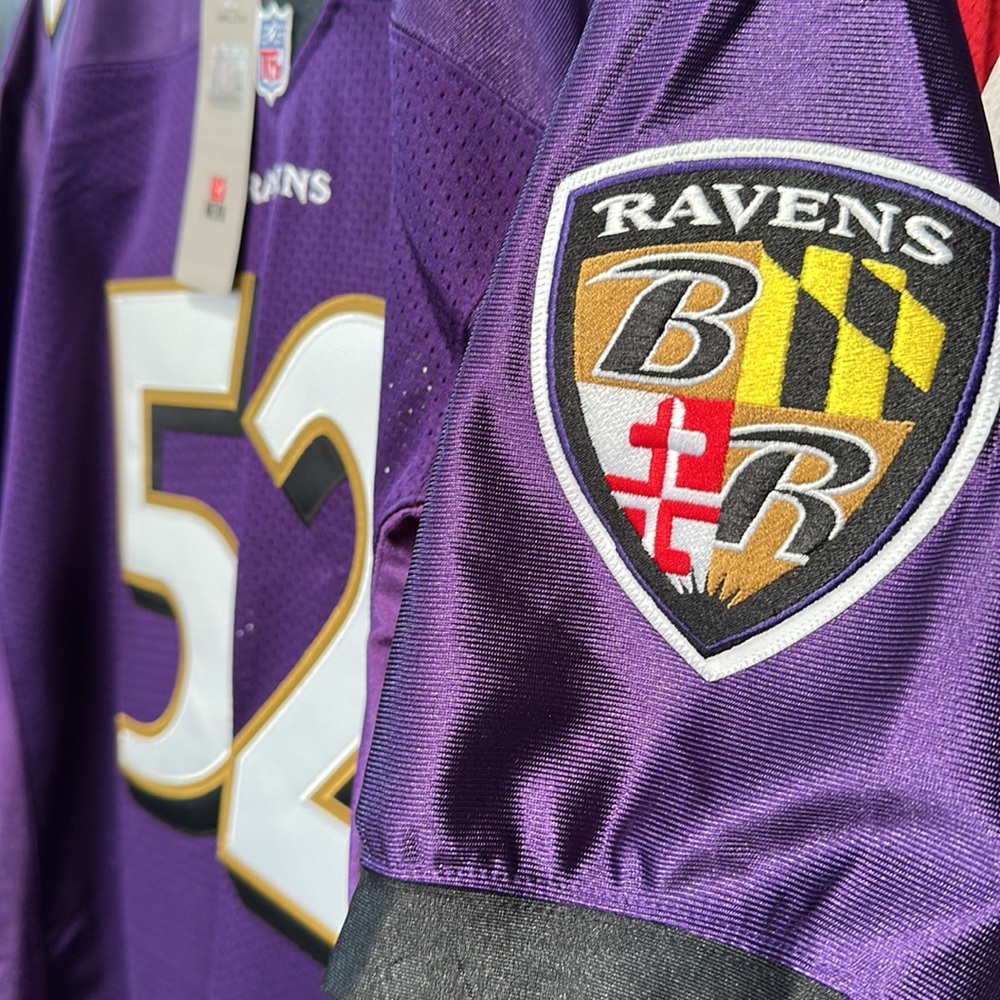 Ray Lewis Baltimore Ravens Mitchell & Ness 2000 Authentic Throwback Jersey - Picture 5 of 8